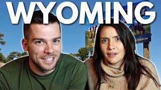 Brits React to Wyoming Tourism Board Video [upl. by Nykal]