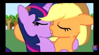 ApplejackkissesTwiligntSparkie💏 [upl. by Josee]