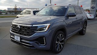 2025 Volkswagen Atlas SEL Premium RLine Pure Gray  Video Tour with Hunter [upl. by Melleta]