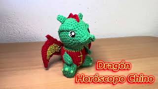 Dragón Amigurumi Amuleto Zodiaco Chino strudelltejidos lucky freetutorial crochettutorial [upl. by Sacrod]