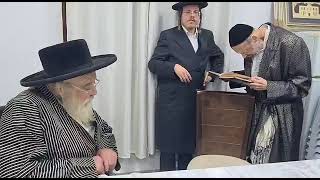 Toldos Aharon Rebbe Meets With R Dov Kook  Shvat 5783 [upl. by Dlorag]