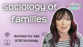 Families  Revision for AQA GCSE Sociology [upl. by Eelrehpotsirhc604]