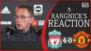 quotI AM EMBARRASSEDquot  Ralf Rangnick on Liverpool 40 Man United amp Ronaldo Applause  Press Conference [upl. by Rubie]