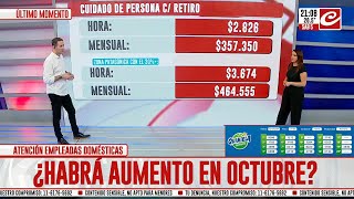 Atención empleadas domésticas ¿Habrá aumento en octubre [upl. by Marcus884]