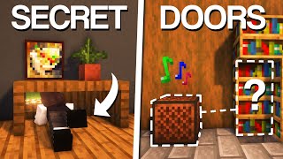 Minecraft 10 Secret Entrances amp Doors [upl. by Schaefer803]