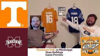 Tennessee Vols vs Mississippi State Bulldogs Football Game Preview  Vol Talk [upl. by Tirzah]