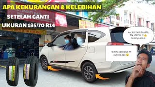 Kekurangan dan kelebihan ganti ukuran ban sigra calya pake ban avanza cerita sang driver [upl. by Lyell]