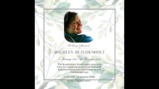 Memorial service for the late Maureen Bezuidenhout [upl. by Rorie]