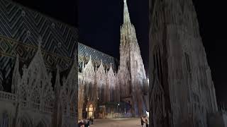 Vienna Il Duomo di Santo Stefano by night love travel review trip vlog [upl. by Rugg]