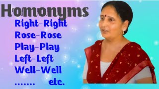 Homonyms in English with sentences to make different meanings of given homonyms clear [upl. by Fanchette]