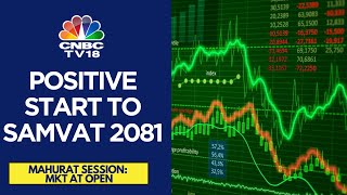 Sensex Starts Samvat 2081 On A Strong Note Nifty Hits 24300  Opening Bell  CNBC TV18 [upl. by Kopans617]