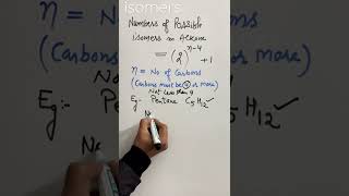 Isomers in Alkanes isomers alkanes shorts [upl. by Ecinreb]