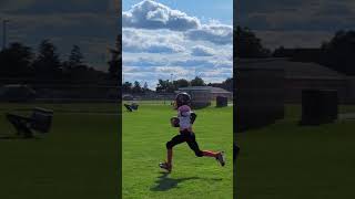 Touchdown season has begun laingsburg reedwaylon football touchdown [upl. by Kcirredal236]