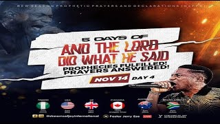 AND THE LORD DID WHAT HE SAID DAY 4  NSPPD  14TH NOVEMBER 2024 [upl. by Bertie]