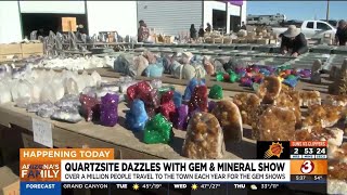 Quartsite dazzles with gem and mineral show in southern Arizona [upl. by Akinal87]