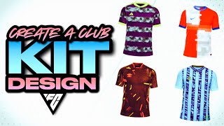 THE BEST KIT DESIGNS IN FC 24 CREATE A CLUB [upl. by Ezara]