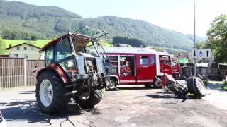 Schwerer Verkehrsunfall auf B1 in Hallwang [upl. by Ainirtak193]