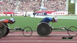 ﾊﾟﾗﾘﾝﾋﾟｯｸ種目レース1500ｍ T54 第100回日本陸上競技選手権大会 [upl. by Nuhs20]