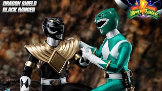 BLACK RANGER DRAGON SHIELDMIGHTY MORPHIN POWER RANGERS THREEZERO 16 SCALE [upl. by Noyerb]