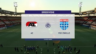 AZ Alkmaar vs PEC Zwolle 30102021 Eredivisie FIFA 22 [upl. by Alexandra]