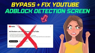 How To Bypass  Fix Youtube Adblock Detection Screen Working Solution [upl. by Friedrick]