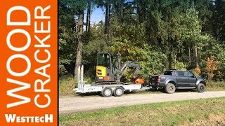 Baumschere Woodcracker CL190 und Volvo ECR25D Mini Bagger  Coming soon [upl. by Ramgad]