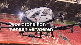 Proefritje deze drone kan mensen vervoeren  RTL NIEUWS [upl. by Laikeze]