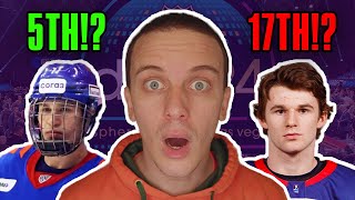 Reacting To NHLcoms 2024 NHL Mock Draft [upl. by Biddy]