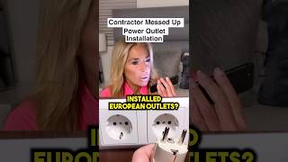 Contractor Messed Up Power Outlet Installation contractor fail landlords realestate [upl. by Arbed]