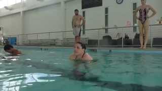 Lifeguarding Drill InLine Stabilization Progression Head Chin with Victim Face Down Submerged [upl. by Delos]