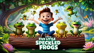 Five little speckled frogs  5 Little Speckled Frog Song NurseryRhymes SuperSimpleSongs [upl. by Nyvek]