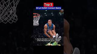 Top 5 DUNK Contest Slams DunkContest SlamDunkHighlights BasketballShorts [upl. by Ahsilet]