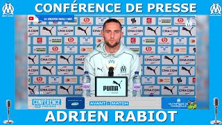 CONFERENCE DE PRESSE AVANT MATCH RC LENSOM  ADRIEN RABIOT quotJe veux jouer avec POGBA à lOMquot RCLOM [upl. by Sol]