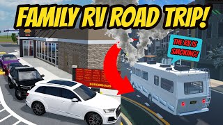 Greenville Wisc Roblox l Family Car Road Trip RV FIRE Roleplay [upl. by Tonia]