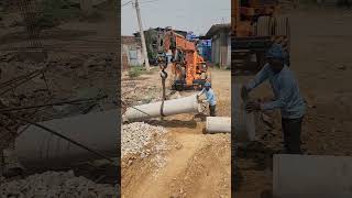 sewer line constructionsite civilengineer trendingshorts shorts [upl. by Anaehr265]