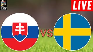 Slovakia vs Sweden Live Score l Uefa Nations League Qualification 202425 [upl. by Hajidahk758]