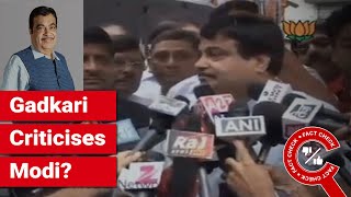 FACT CHECK Does Viral Video Show Nitin Gadkari Criticising PM Modi  Factly [upl. by Clements]