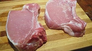 HOW TO COOK BONE IN PORK CHOPS ON THE GEORGE FOREMAN GRILL [upl. by Sarah280]