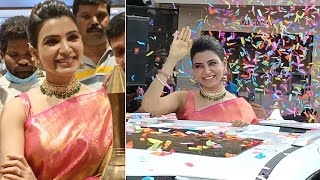 Samanthas Craze In Kadapa  Samantha  Mangalya Shopping Mall Opening  Manastars [upl. by Walter579]