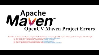 javalangUnsatisfiedLinkError Java Maven OpenCv configuration Error [upl. by Basile937]