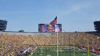 Michigan Marching Band 2024 Arkansas State Game Pregame [upl. by Ainaj]