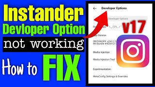 Instander Home button not working  Instander app not installed  Instander apk v17 devloper Option [upl. by Nemrac760]