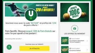 Unibet inscription 2022 entrez le code promo Unibet BETGDP profitez de 100€ offert  20€ exclusif [upl. by Shepherd730]