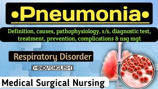 Pneumonia  Respiratory disease  Lecture in Hindi pneumonia nursingcriteria [upl. by Edroi495]