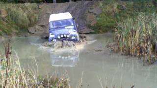 Parwood Tong 4x4 Centre  The Pond 3  Land Rover Off Roading Wading [upl. by Aisan835]