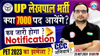 UP Lekhpal New Vacancy 2024  7000 Post  Lekhpal Notification 2024  PET 2023 CCC Compulsory [upl. by Lihkin]