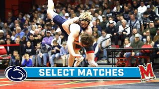 Select Matches Penn State at Maryland  Big Ten Wrestling  Jan 28 2024 [upl. by Attener]