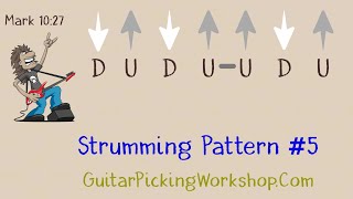 Strumming Pattern 5  Guitar Strumming Exercises [upl. by Bunker]