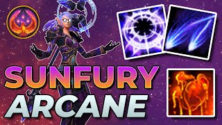 110 Sunfury Arcane Mage UPDATED Guide  ST amp AoE Rotations and Talent Builds  WoW The War Within [upl. by Tipton525]