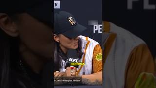 Ракель отвечает на вызов Джулианы ufc ufc307 pressconference alexpereira khalilrountree shorts [upl. by Asiil330]